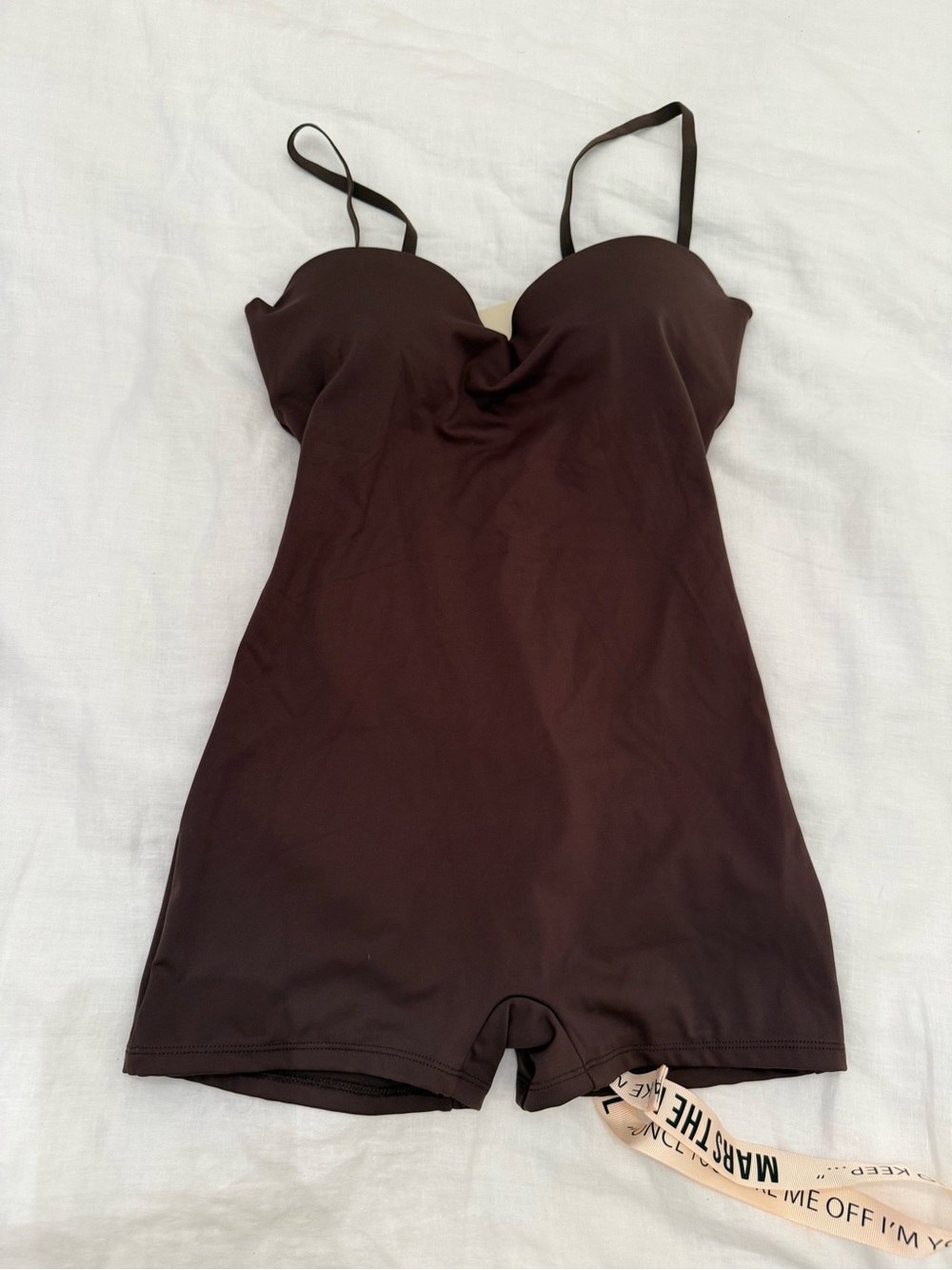 MARS THE LABEL Seamless Brown Shapewear Bodysuit